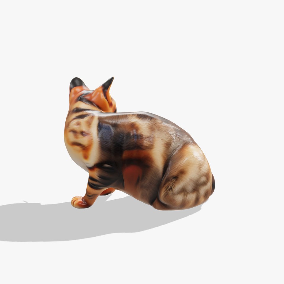 Realistic Bengal Cat 3D Model Pack